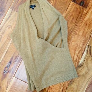 WNY Cashmere Sleeveless Wrap Style Sweater
